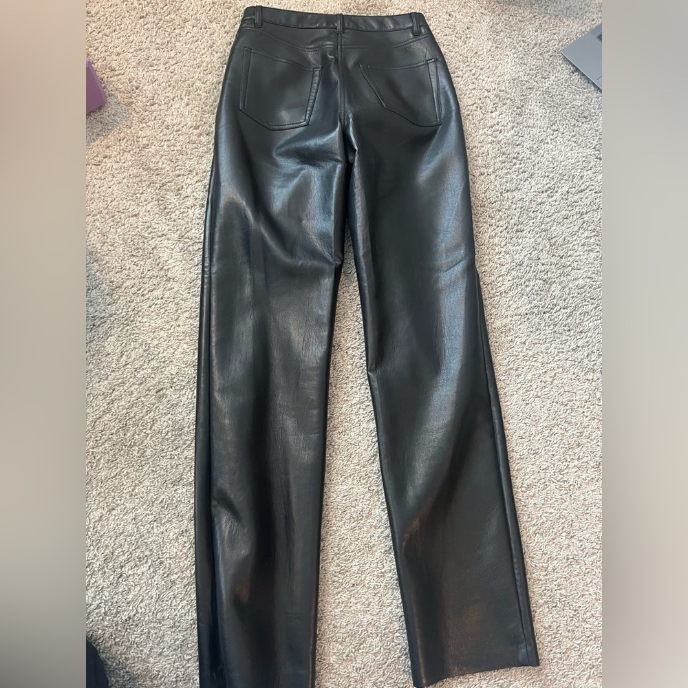 Size 6 black Artizia Melina Leather Pant - Picture 6 of 7